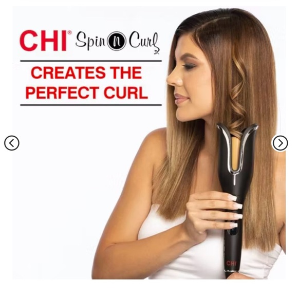 Chi spin and curl electric spinning curling iron ceramic rotating curler EUC - Picture 1 of 5